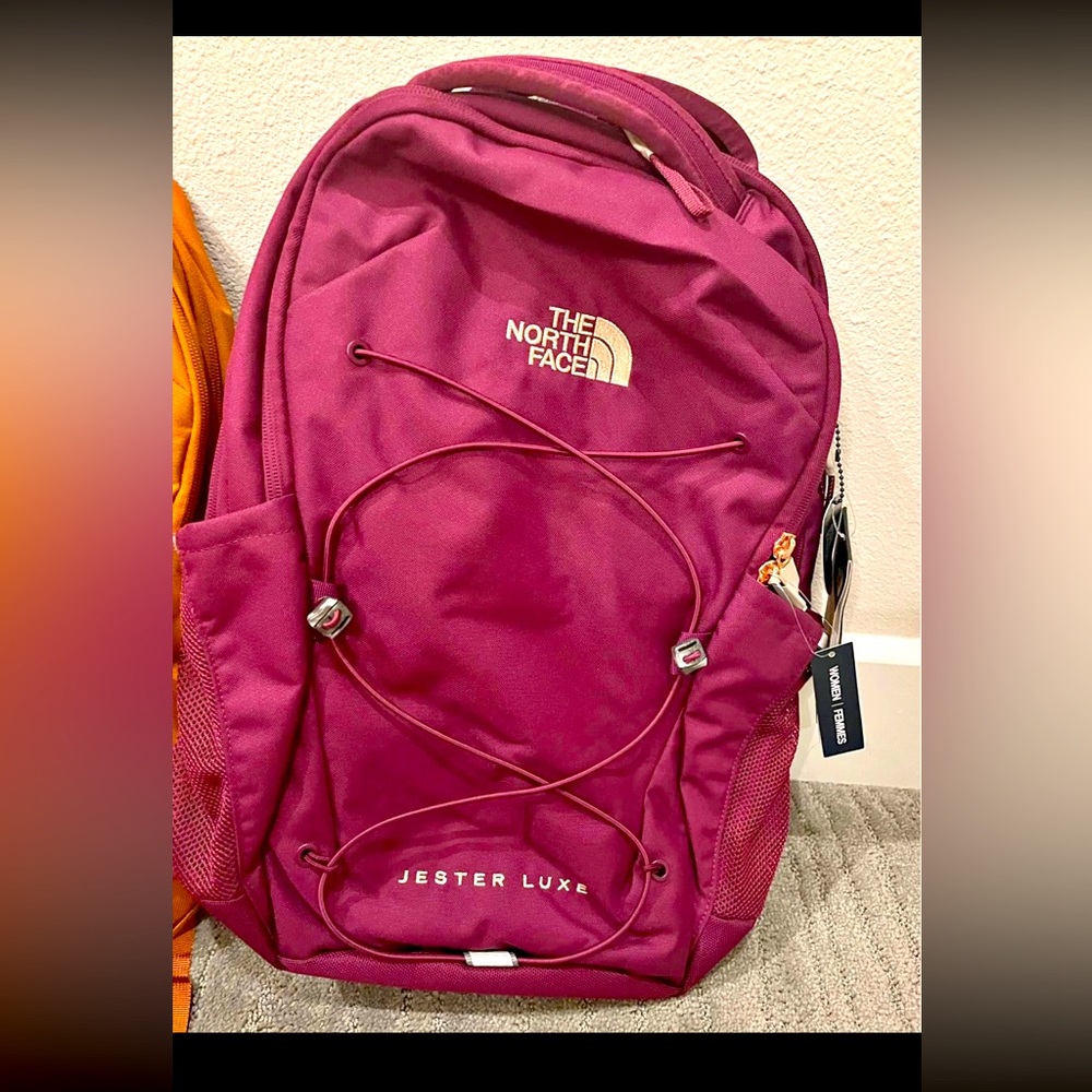 The North Face Jester Luxe Backpack in Burgundy
